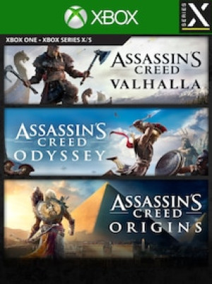Assassin's Creed Bundle: Assassin's Creed Valhalla, Assassin's Creed Odyssey, and Assassin's Creed Origins (Xbox Series X/S) - Xbox Live Key - EUROPE