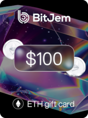 BitJem Crypto Gift Card ETH 100 USD - BitJem Key