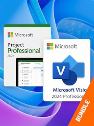 Microsoft Project 2024 Pro + Microsoft Visio Pack 2024 Pro Bundle (PC) - Microsoft Key - GLOBAL
