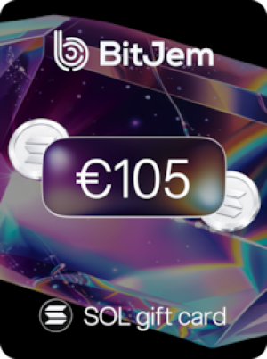 BitJem Crypto Gift Card SOL 105 EUR - BitJem Key
