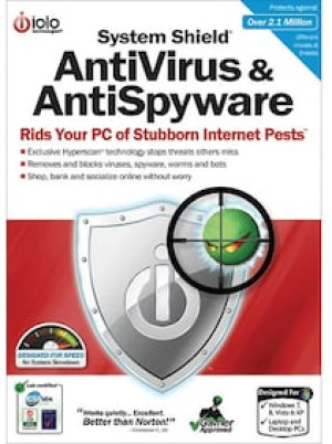iolo System Shield AntiVirus & AntiSpyware (PC) 10 Devices 1 Year - iolo Key - GLOBAL