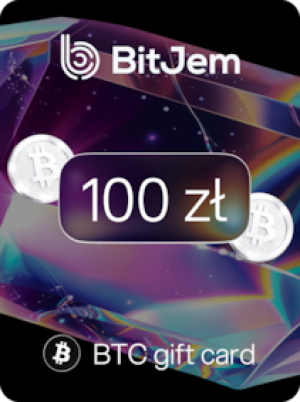 BitJem Crypto Gift Card Bitcoin 100 PLN - BitJem Key