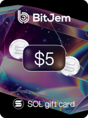 BitJem Crypto Gift Card SOL 5 USD - BitJem Key