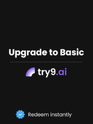 Try9 AI Upgrade to Basic 1 Year - try9.ai Key - GLOBAL