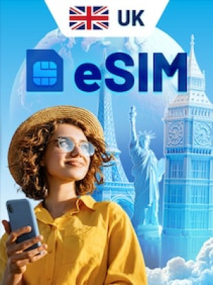 eSIM (Android, iOS) 1 GB, 7 Days - UNITED KINGDOM