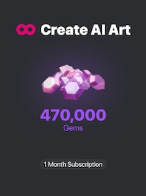 CreatePorn.com Subscription 470k Gems/Mo 1 Month - CreatePorn Key - GLOBAL
