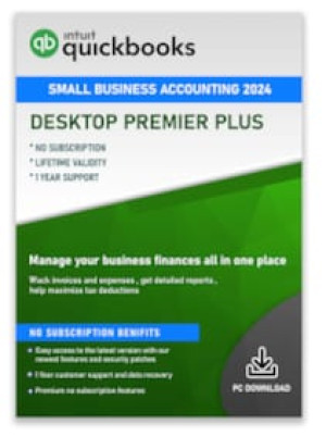 Intuit Quickbooks Desktop Pro Premier Plus 2024 ( PC) - 1 Device, Lifetime - Intuit Key - GLOBAL