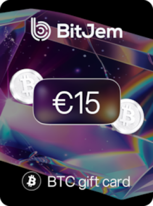 BitJem Crypto Gift Card Bitcoin 15 EUR - BitJem Key