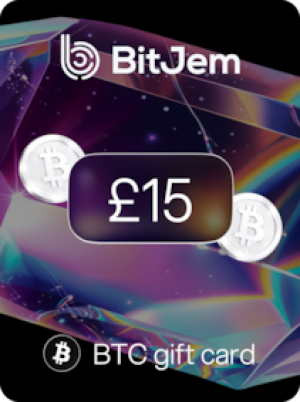 BitJem Crypto Gift Card Bitcoin 15 GBP - BitJem Key