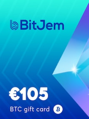 BitJem Crypto Gift Card Bitcoin 105 EUR - BitJem Key