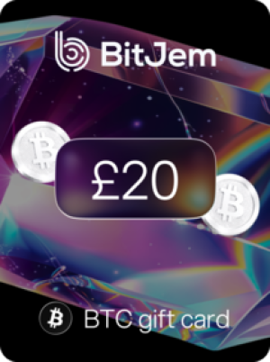 BitJem Crypto Gift Card Bitcoin 20 GBP - BitJem Key