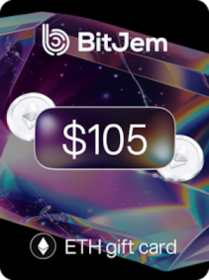 BitJem Crypto Gift Card ETH 105 USD - BitJem Key