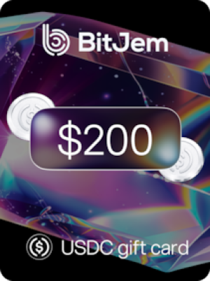 BitJem Crypto Gift Card USDC 200 USD - BitJem Key
