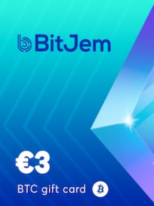 BitJem Crypto Gift Card Bitcoin 3 EUR - BitJem Key