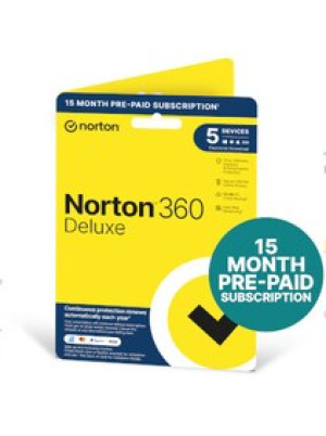 Norton 360 Deluxe (5 Devices, 15 Months) - NortonLifeLock Key - UNITED KINGDOM
