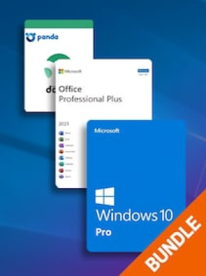 Microsoft Windows 10 Pro OEM & Office 2021 Pro Plus + Panda Dome Essential (PC) (1 PC, Lifetime) - Microsoft Key - GLOBAL