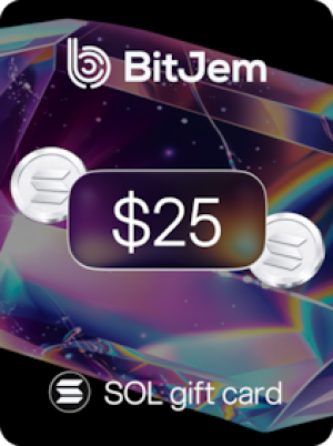 BitJem Crypto Gift Card SOL 25 USD - BitJem Key
