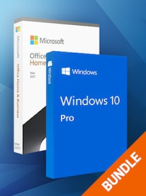 Microsoft Windows 10 Pro & Microsoft Office Home & Business 2021 (Mac) bundle - Microsoft Key - GLOBAL