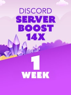 Discord Server Boost 14x 1 Week - Discord Boost Key - GLOBAL