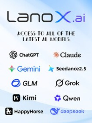 LanoX (ai) GPT/Claude/DeepSeek/Grok/Gemini/GLM/Kimi/Qwen/Seedance AI Voucher 100 USD - lanox.ai Key - GLOBAL
