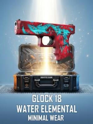 Glock-18 | Water Elemental (Minimal Wear) - Steam Player Trade - GLOBAL