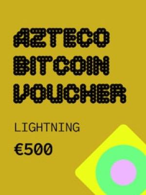 Azteco Bitcoin Lightning Voucher 500 EUR - Azteco Key - GLOBAL