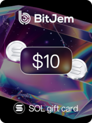 BitJem Crypto Gift Card SOL 10 USD - BitJem Key