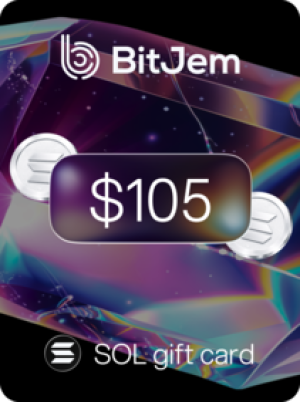 BitJem Crypto Gift Card SOL 105 USD - BitJem Key
