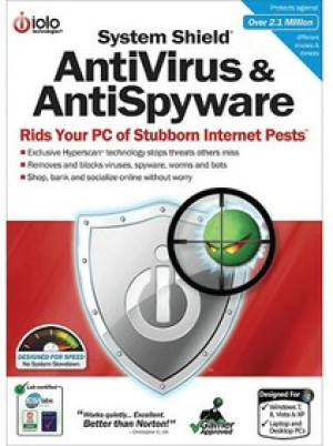iolo System Shield AntiVirus & AntiSpyware (PC) 1 Device, 1 Year - iolo Key - GLOBAL