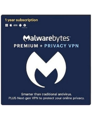 Malwarebytes + Privacy VPN (PC) 4 Devices, 1 Year - Malwarebytes Anti Malware Key - GLOBAL