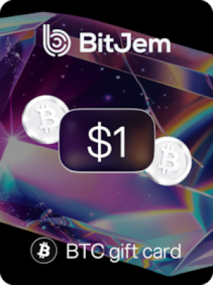 BitJem Crypto Gift Card Bitcoin 1 USD - BitJem Key