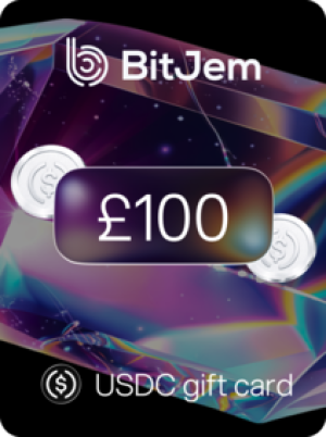 BitJem Crypto Gift Card USDC 100 GBP - BitJem Key