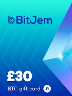 BitJem Crypto Gift Card Bitcoin 30 GBP - BitJem Key