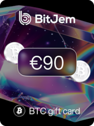 BitJem Crypto Gift Card Bitcoin 90 EUR - BitJem Key