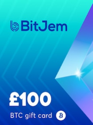 BitJem Crypto Gift Card Bitcoin 100 GBP - BitJem Key