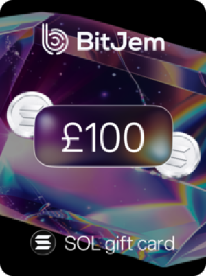 BitJem Crypto Gift Card SOL 100 GBP - BitJem Key