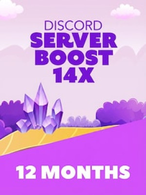 Discord Server Boost (14x) 12 Months - Discord Boost Key - GLOBAL