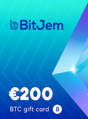 BitJem Crypto Gift Card Bitcoin 200 EUR - BitJem Key