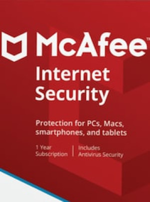 McAfee Internet Security 5 Devices 1 Year - McAfee Key - GLOBAL