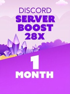 Discord Server Boost 28x 1 Month - Discord Boost Key - GLOBAL
