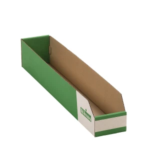 kaiserkraft Caixa de cartão para estante, uma camada e dobrável, embalagem de 50 unid., CxLxA 600x100x100 mm, Caixa de cartão para estante, uma camada