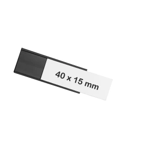 magnetoplan magnetoflex® U-Profil, VE 30 Stk, HxB 15 x 40 mm, schwarz