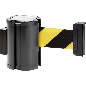 Gurtbandkassette, Bandauszug max. 3000 mm, Kassette schwarz, Band gelb / schwarz kaiserkraft