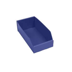 Kunststoff-Regalkasten, faltbar, LxBxH 300 x 150 x 100 mm, blau, VE 25 Stk kaiserkraft