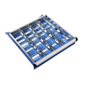 kaiserkraft Conjunto de divisórias para gavetas, 3 separadores longitudinais e 20 separadores transversais, para altura das gavetas de 100 mm, para L