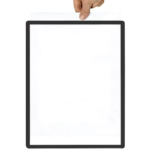 kaiserkraft Caixilho com película transparente, papel com formato A2, embalagem de 10 unid., autocolante, preto, Caixilho com película transparente,