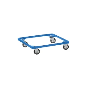 kaiserkraft Chassi rolante para cesto empilhável, azul celeste, CxL 530 x 420 mm, Chassi rolante para cesto empilhável, azul celeste, CxL 530 x 420