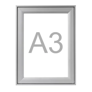 kaiserkraft Armação articulada Premium, perfil de alumínio, embalagem de 2 unid., para A3, AxL 474 x 351 mm, Armação articulada Premium, perfil de