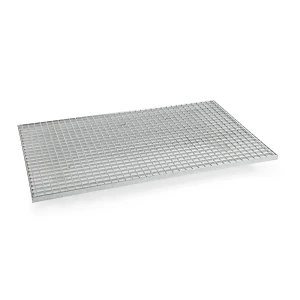 eurokraft pro Gitterrost-Regalboden, feuerverzinkt, Tragfähigkeit 100 kg, für BxT 1150 x 740 mm