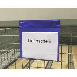 kaiserkraft Bolsas magnéticas em neodímio, formato horizontal, embalagem de 25 unid., azul, A5, a partir de 2 UE, Bolsas magnéticas em neodímio,